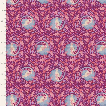 Slumber Mouse Plum From Tilda Hibernation Collection 100% Cotton 44/45"