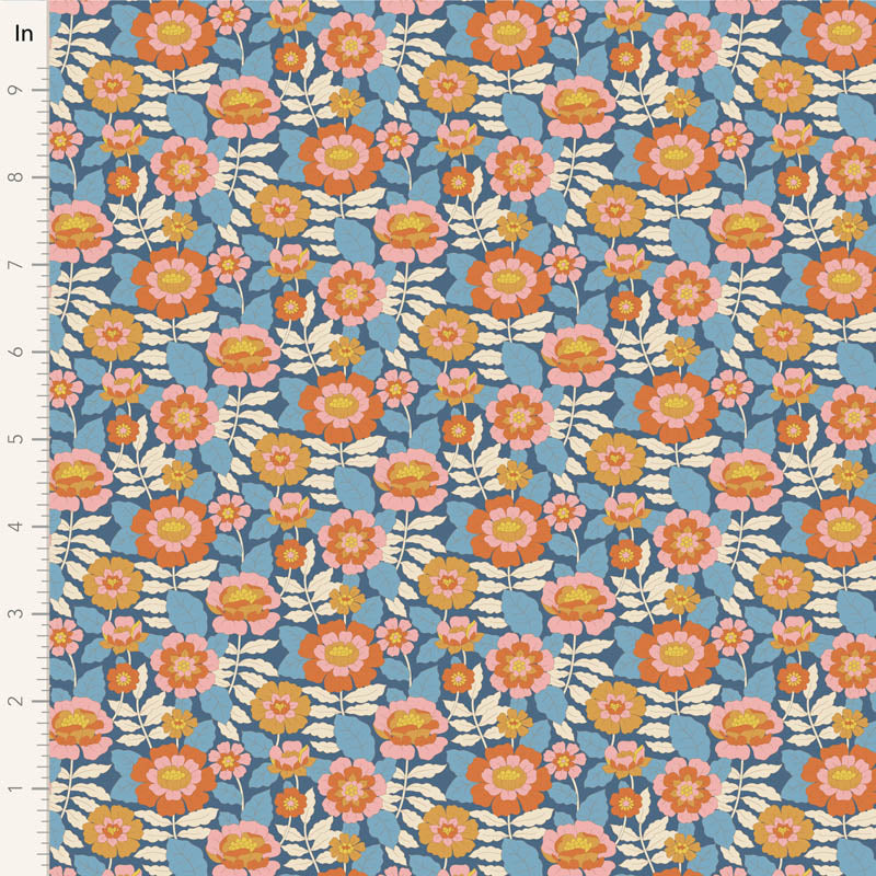 Beverly-Blue-Wallflower Collection-
From Tilda-100% Cotton-44/45"