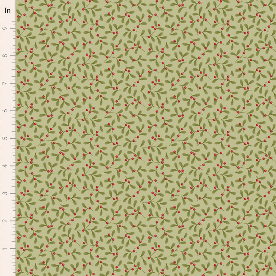 Mistletoe Pistachio - Merry Little Christmas - Tilda
100% Cotton
43/44"