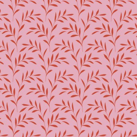 Olive Branch Blush From Tilda Hibernation Collection 100% Cotton 44/45"