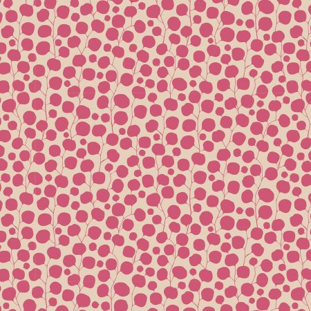 Eucalyptus Hibiscus From Tilda Hibernation Collection 100% Cotton 44/45"