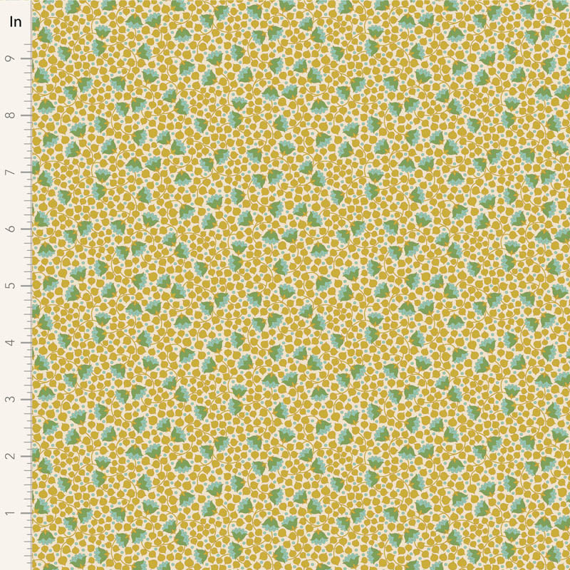 Bellflower-Flaxen-Wallflower Collection-From Tilda-100% Cotton-44/45"