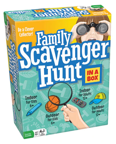 Family Scavenger Hunt Game - 140 Kid cards and 140 Adult cards - Ages 6+
