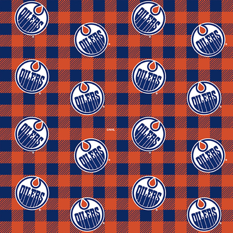 NHL Edmonton Oiler - Check - Flannel
Licensed Fabric
From Benartex
100% Cotton Flannel
43/44"