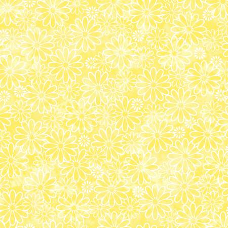 Daisy Delight IV- Yellow From Fabric Traditions. Studio Cottons by Fabric Traditions Collection. This fabric radiates with a sunny yellow background, filled with a lively pattern of white-outlined daisies in varying shades of yellow, creating a cheerful and cohesive floral design.
100% Cotton
44/45"