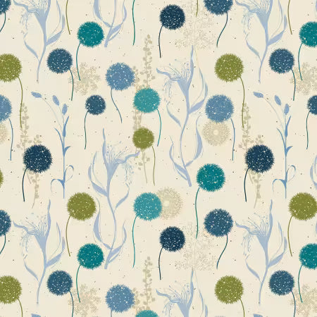 Blue/Natural Broomcorn - Wishflower
From Benartex - Contempo - Kanvas
Wishflower by Rachel Rossi Designs Collection
100% Cotton
43/44" Wide