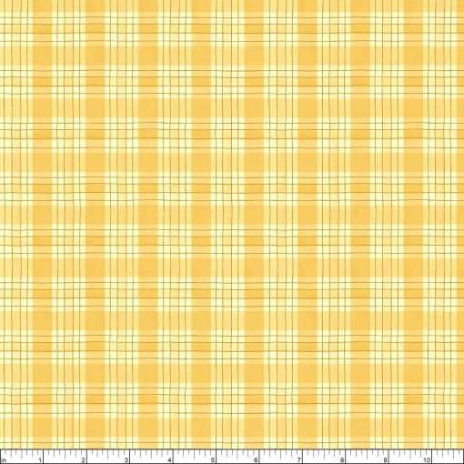Zest For Life Bright Yellow Plaid (bright lemen yellow unlike the picture)-From Wilmington Prints-By Cynthia Coulter-100% Cotton-43"/44"