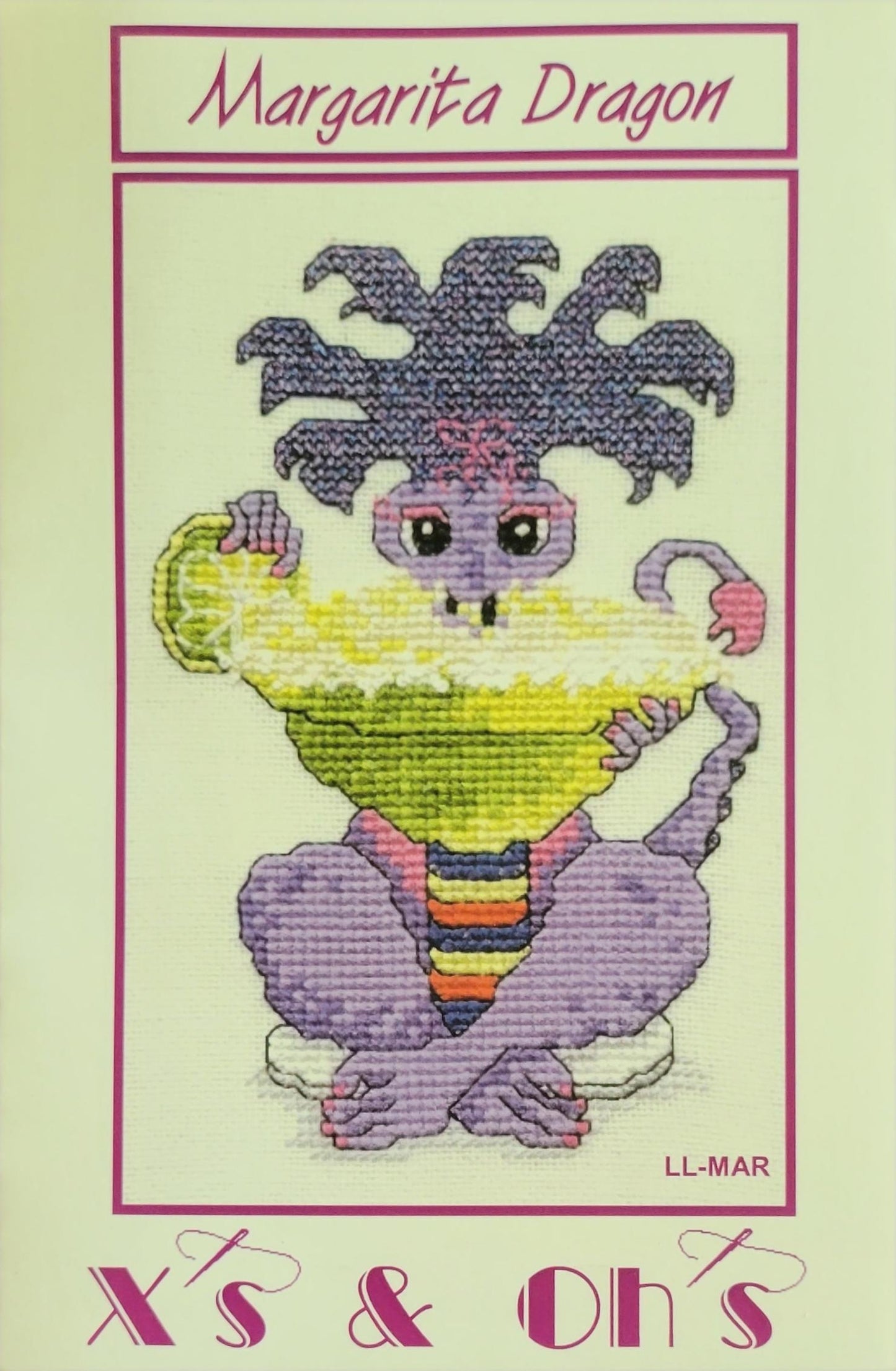 Margarita Dragon Cross Stitch Pattern From x'x & Oh's Needlework Design By Jo Gatenby
