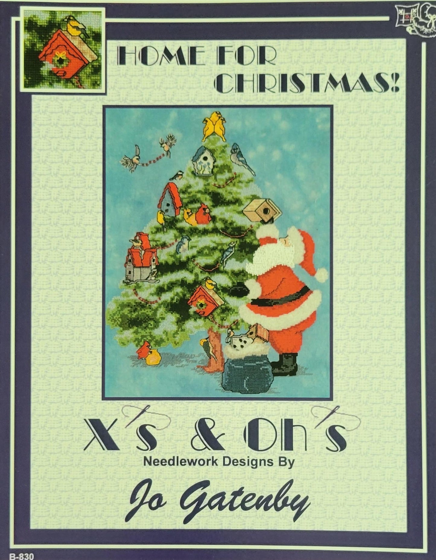 Home For Christmas Cross Stitch Pattern From x'x & Oh's Needlework Design By Jo Gatenby