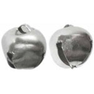 Holiday Jingle Bells Colour - Silver Size - 18mm / 11/16" Quantity - 5 PC A great addition to decorating and craft projects.