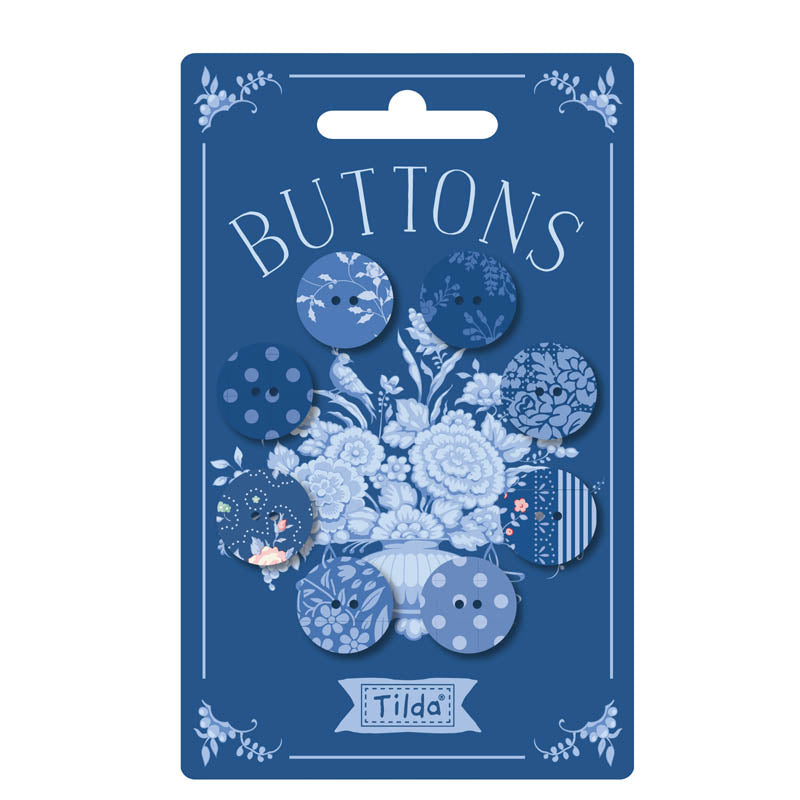 Something Blue - Buttons - Dark - 8pcs
From Tilda
0.63 inches (16 mm)
100% Cotton Fabric Covered With Metal Core
8 Buttons per Package