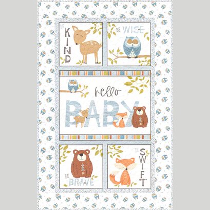 Winsome Critters Crib Panel Quilt