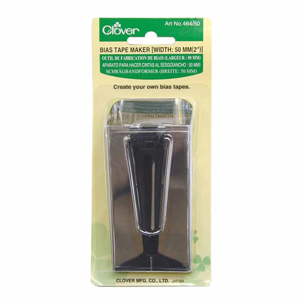 Bias Tape Maker 2" Width-
Create your own 2" width bias tape with the Clover Bias Tape Maker.
Made of Iron
