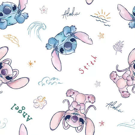 Stitch and Angel Sketch - Disney
From Springs Creative
Springs Licensed & Designer Prints Collection
100% Cotton
Width: 42/43 Inches