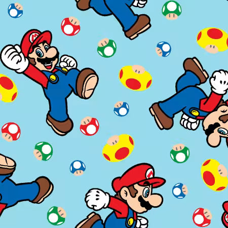 Mario and Mushroom Toss - Nintendo
From Springs Creative
Nintendo Collection In Licensed Products
100% Cotton
Width: 42/43in