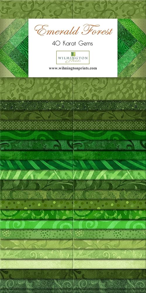 Emerald Forest 2 1/2" Strips - 40pc Wilmington Prints