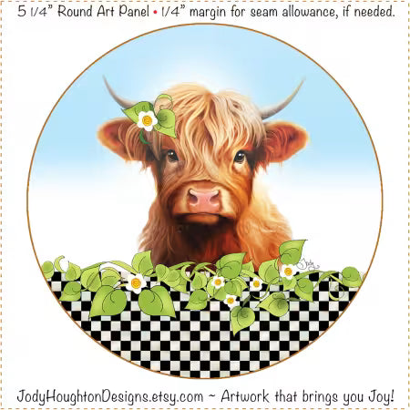 Fabric Panel 5 Inch Round Gardening 3 Girls
From Jody Houghton Designs
By Jody Houghton