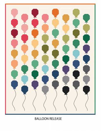 The joy of a Balloon Release is found in the Balloon Release Quilt Pattern. This pattern is both Beginner Friendly and 10" stacker friendly! Achieve the balloon strings with basic hand embroidery skills, or simply use your sewing machine! Have fun showing all your favorite fabric prints. The Balloon Release Quilt finsishes at 52" x 64.