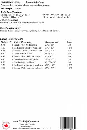 Haunted House Pattern From Quilt Woman.com By Diane McGregor Designed by: Castilleja Cotton