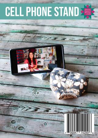 Cell Phone Stand Pattern for use with the Carolina Moore Boxed Bag Template.