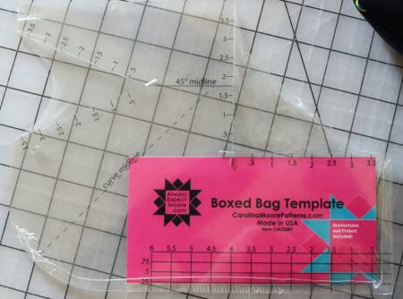 In your bundle you will receive One Carolina Moore Boxed Bag Template. Two patterns that will be randomly chosen to create fun projects using the Boxed Bag Template. Plus a bonus project included with the Boxed Bag Template.