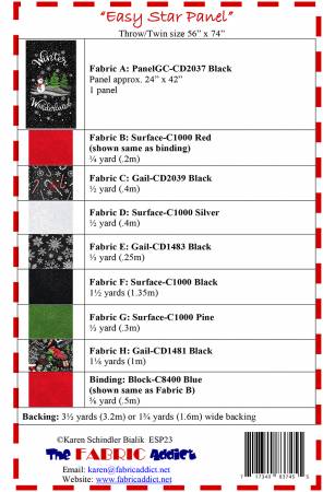 Easy Star Panel Pattern