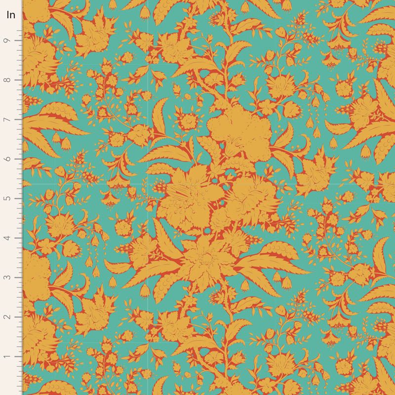 Abloom Turquoise Bloomsville Collection From Tilda