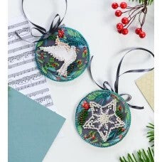 New Joy- DIY Beaded Ornament Kit-From Abris Art-Number of colors: 10
Number of beads: 621 pcs
Picture size approx: 2.5" x 2.5"