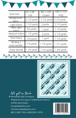 Simple Storm Quilt Pattern By Snowball Quilt Company From From Riley Blake Designs - The Simple Storm Quilt by Snowball Quilt Company features pieced blocks that create a curved effect.
