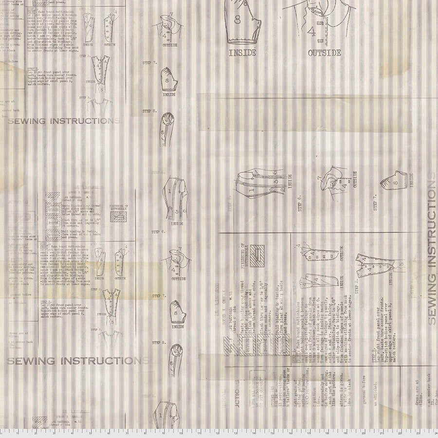 Sewing Instructions - Linen - Monochrome
From FreeSpirit Fabrics
By Tim Holtz
Eclectic Elements Collection
100% Cotton
43/44"
