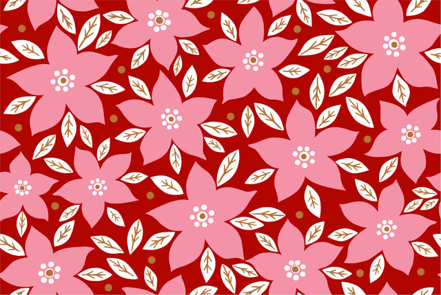 Poinsettia Elegance
From Mia Presley Designs
By Sian Summerhayes
100% Cotton
44/45"