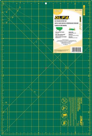Olfa Cutting Mat with Grid 12 Inch x 18 Inch.