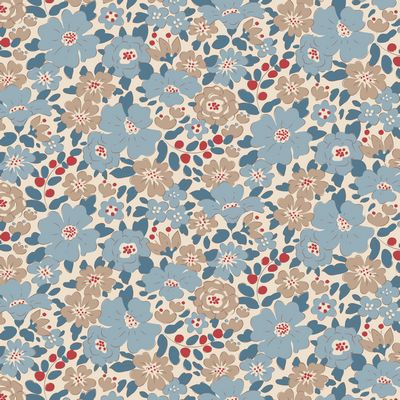 Harper Blue-From Tilda-Creating Memories Collection-100% Cotton-44/45"