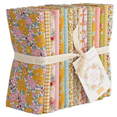 Tilda - Creating Memories - Spring Fat Quarter Bundle - 16 Pieces - 100% Cotton - 18" x 22" Each Piece