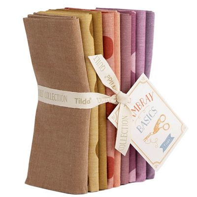 Tilda - Creating Memories - Autumn Chambray Fat Quarter Bundle - 16 Pieces - 100% Cotton - 18" x 22" Each Piece