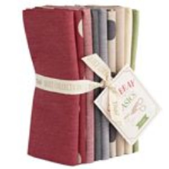 Tilda - Creating Memories - Winter Chambray Fat Quarter Bundle - 16 Pieces - 100% Cotton - 18" x 22" Each Piece
