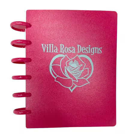 Discbound Storage Binder Teal With Villa Rosa Logo
