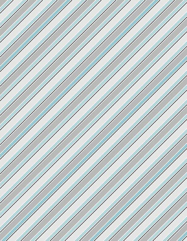 Winsome Critters Stripes Blue/Gray