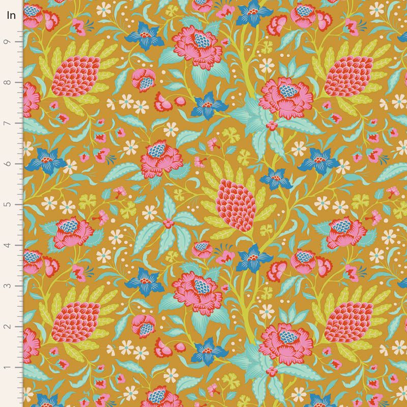Flowertangle Mustard Bloomsville Collection From Tilda