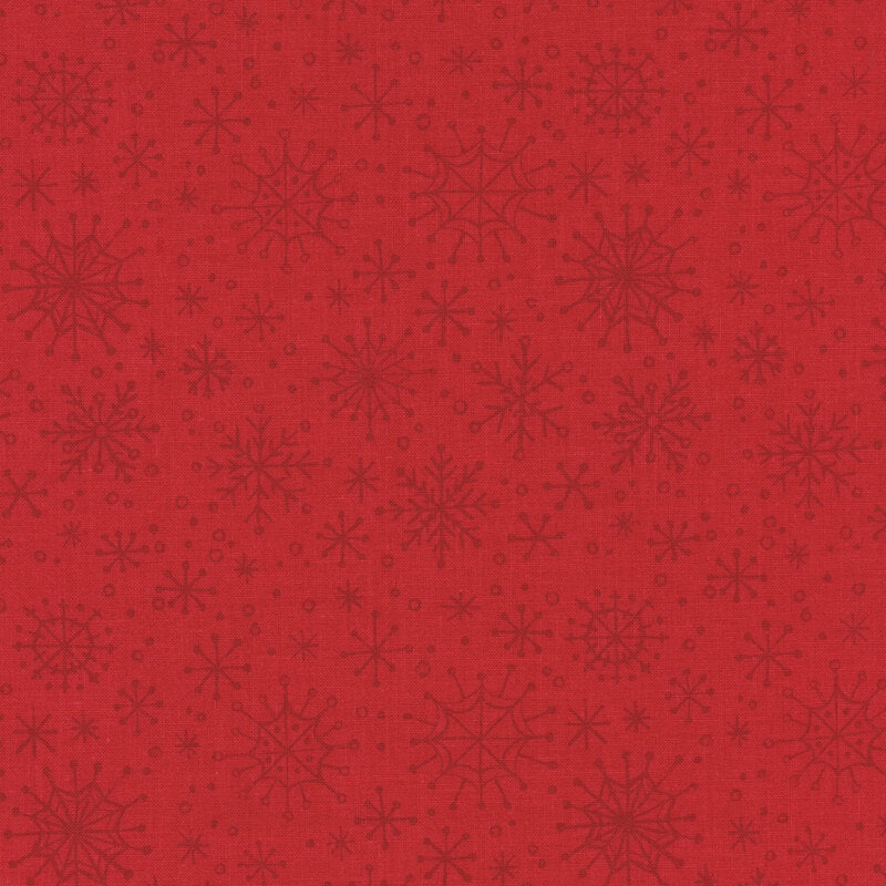 Baking Up Joy- Printed Snowflakes- Red
From Wilmington Fabric
By Danielle Leone
100 % Cotton
44/45"