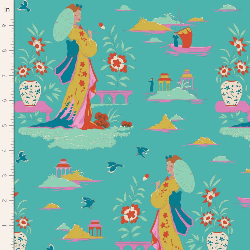 Garden Vista Turquoise Bloomsville Collection From Tilda