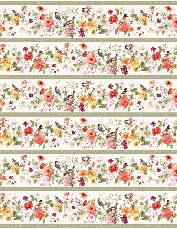 Blessed By Nature Repeating Stripe Multi
From Wilmington Prints
By Lisa Audit
100% Cotton
43/44"