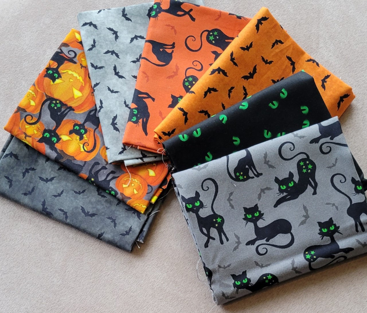 Trick or Treat Fat Quarter 7pc - Halloween