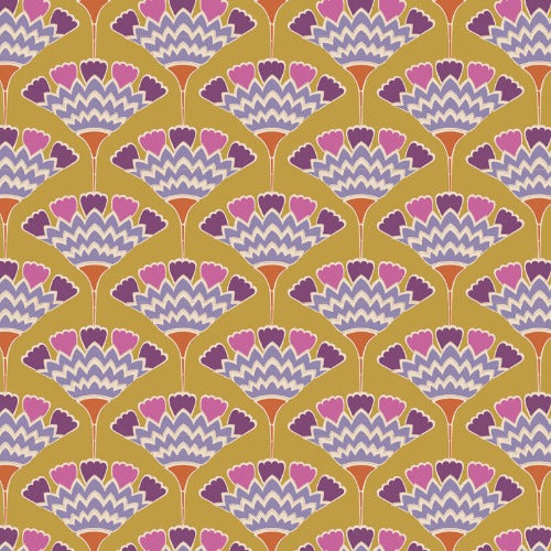Tassel Flower - Mustard Pie in the Sky Collection From Tilda 44/45"