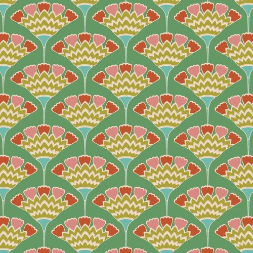 Tassel Flower - Green  Pie in the Sky Collection   From Tilda  44/45"