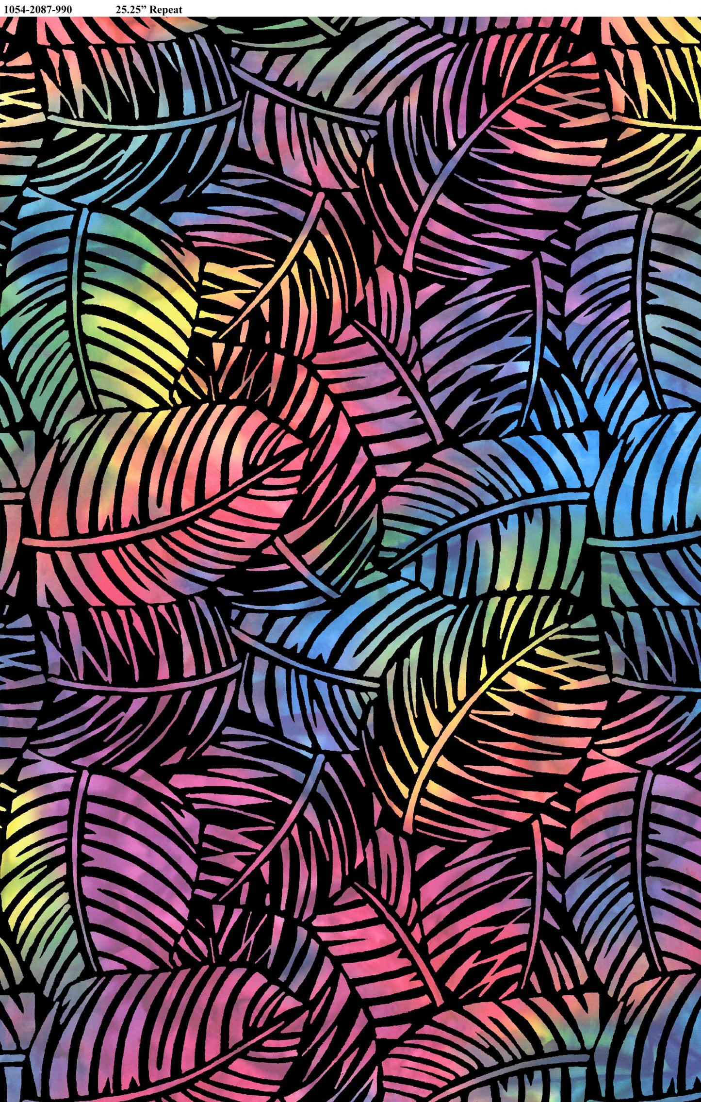 3 Yard cut - Palm Leaves - Wide Back
100% Cotton, 108 inch