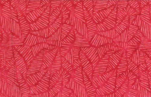 Red Spring Dawn Batik Made of Cotton Batik by Mirah 44/45"