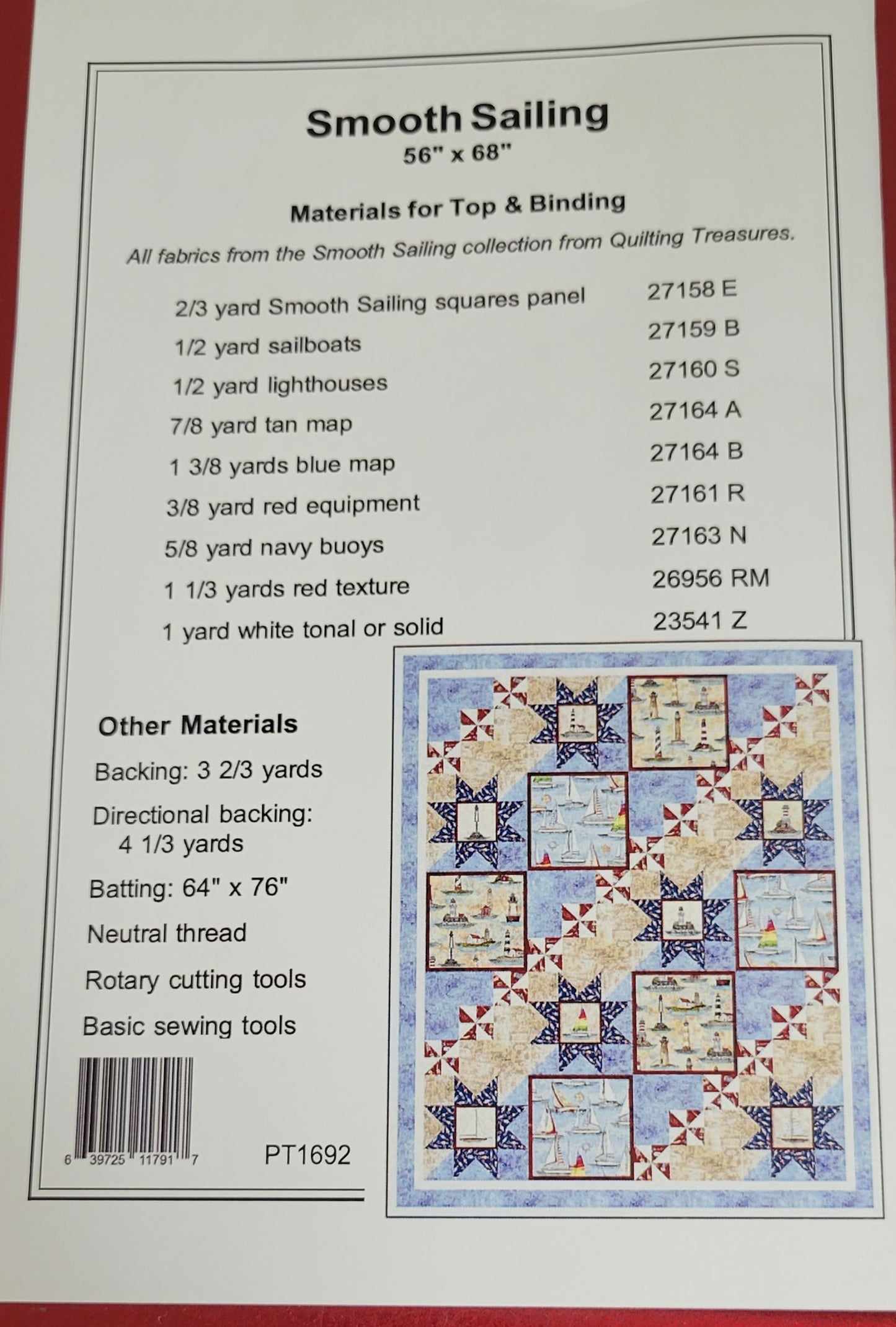 Smooth Sailing Quilt Pattern