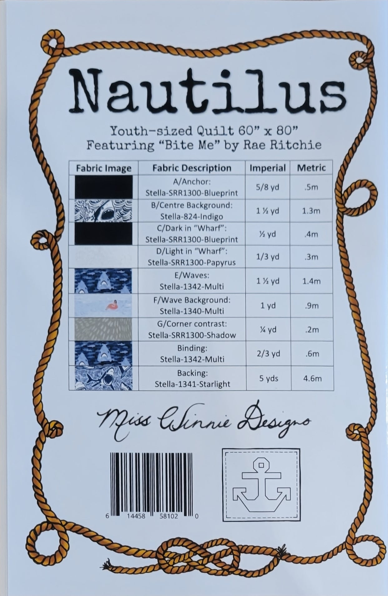 Nautilus Quilt Pattern - Miss Winnie Designs