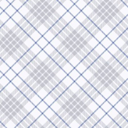 Multi Bias Plaid - Blue From Henry Glass By Barb Tourtillotte Flurry Friends Collection 100% Cotton 44/45"